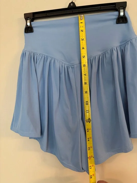 Pair of Flowy Butterfly Shorts in Black & Light Blue - Picture 15 of 16